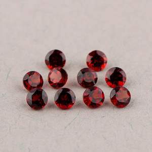 YASHEE Granate Rojo Natural de 4 mm, Corte Brillante Redondo, Piedra Calibrada para Joyería - Product Image 3