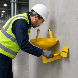 Estación de Lavado de Ojos de Alta Calidad Montada en la Pared, Tipo Botella de Salina de 500 ml, <span class=keywords><strong>Lavaojos</strong></span> de Emergencia Portátil, Tipo Gabinete de Seguridad - Product Image 6