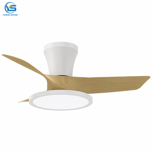 C290 ventilateur de plafond moderne lumière 3 pales ABS ventilateur de plafond lumière et télécommande chambre 30 pouces blanc LED ventilateur lumière pour chambre - Product Image 1