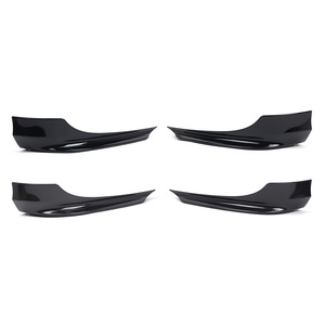 สปอยเลอร์กันชนหน้า BMW สีดำเงา ลายคาร์บอน วัสดุ ABS สำหรับ E90 ปี 2008-2012 - Product Image 1