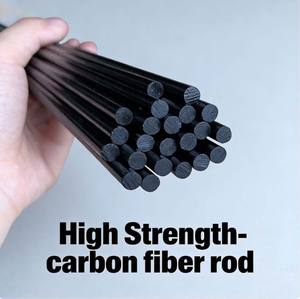 Стержни из углеродного волокна с эпоксидной смолой, различных диаметров (от 5 мм до 12,7 мм), длиной 2000 мм, черные, глянцевые/матовые, XR - Product Image 3