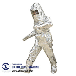 Traje Ignífugo de Aluminio, Equipo de Lucha Contra Incendios Resistente al Fuego para Uso en Rescate Marítimo de Emergencia - Product Image 1