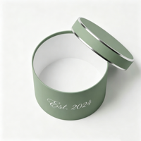 Boîte à fleurs ronde de luxe pour fleurs fraîches, emballage floral en papier personnalisé