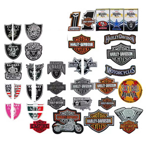 Patch da applicare a caldo ricamate di <span class=keywords><strong>grandi</strong></span> dimensioni, con emblema di squadra, per moto, club sportivi, stile Raider, Harley, Star, Davidson - Product Image 1