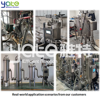 Filtre à grattoir interne automatique autonettoyant en acier inoxydable CE industriel 304 316L pour liquides visqueux, filtration du lait concentré