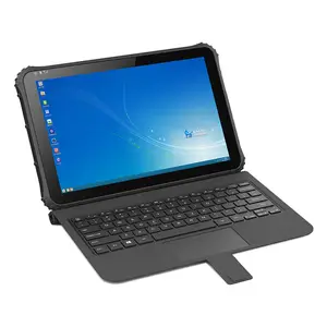 1D/2D/NFC koleksi data ip65, tahan air full HD 10 poin tablet kasar pc layar sentuh 12 inci dengan keyboard