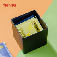 Tianhui Fabricant, vente en gros de boîtes en métal carrées personnalisées pour le stockage du thé en vrac