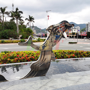 Escultura de Pez de Acero Inoxidable Libit, Adorno de Arte para Jardín Exterior Personalizado, Figura Animal Hecha a Mano para Montar en el Suelo - Product Image 2