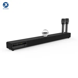 Multifunções BS-18F long Bluetooth alto-falante casa TV karaoke áudio com microfone atmosfera luz eco parede alto-falante