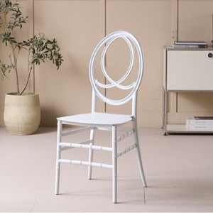 Silla Chiavari Blanca Económica Apilable para Bodas <span class=keywords><strong>y</strong></span> Banquetes, Silla Elegante para Eventos, Fiestas, Patios <span class=keywords><strong>y</strong></span> Alquiler - Product Image 2