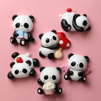 Sichuan Chengdu géant Panda réfrigérateur autocollant dessin animé mignon texte créatif résine cadeau en trois dimensions