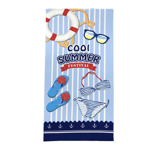 Serviette <span class=keywords><strong>de</strong></span> plage en microfibre éponge, grande, compacte, impression numérique, logo, vente en gros à bas prix, pour la salle <span class=keywords><strong>de</strong></span> <span class=keywords><strong>bain</strong></span>, la <span class=keywords><strong>piscine</strong></span> - Product Image 1