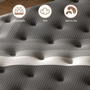 Khách sạn 5 sao chất lượng 14-inch hỗ trợ bọt túi lai Nệm thiết kế hiện đại vua kích thước cho trường học phòng ngủ bệnh viện công viên - Product Image 4