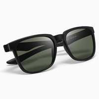 Nouvelles lunettes de soleil polarisées carrées pour hommes, monture intégrale, protection UV400, style tendance, dégradé, haute qualité, protection solaire rétro