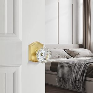 <span class=keywords><strong>Pomo</strong></span> de <span class=keywords><strong>Puerta</strong></span> Interior de Alta Calidad en Latón Satinado, con Cerradura, para Baño o Dormitorio, Estilo Tradicional, en Color Dorado - Product Image 5