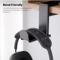 Support de casque rotatif et étanche à fixation flexible – Support de casque de jeu PC réglable à clipser sous le bureau