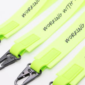 Custom Heavy Duty Olecranon Buckles & High-Visibility Neon Webbing Wristlets Bulk Personalized Metal Hook Tactical Key Straps - Product Image 3