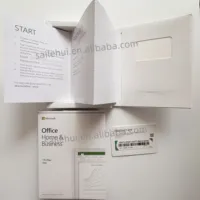 Office Hogar y Empresas 2019 para PC, Caja Original en Inglés, Activación 100% Global, Clave de Licencia en Línea para Office 2019 HB, Paquete Completo