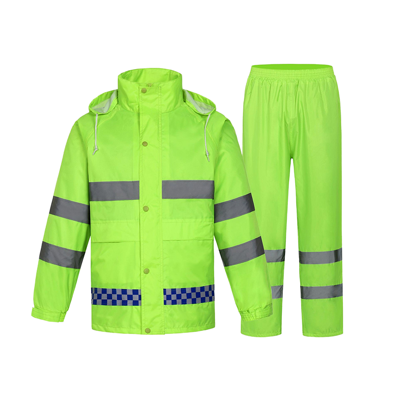 Wholesale ANSI Class 2 Waterproof Hi Vis Yellow Reflective Raincoat ...