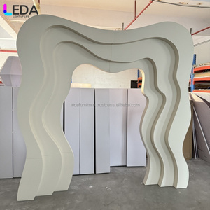 LEDA Elegant Wedding Arch Party Decoration Supplies N Shape Design Wedding Stand Acrylique Backdrop - Product Image 3