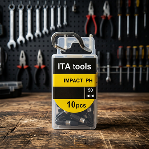 Embouts Phillips à percussion de qualité industrielle et bricolage, 1/4 pouce, 50 mmL, matériau S2, fournisseur taïwanais, ODM OEM - Product Image 1