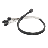 Câble Mini SAS SFF 8643 vers 4 ports pour serveur, haute vitesse, 7 broches - En stock, longueur et taille personnalisables, garantie 6 mois