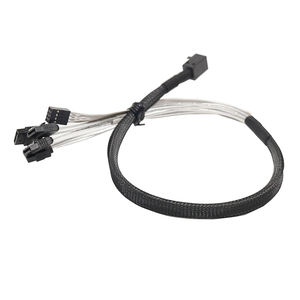 Câble HD pour <span class=keywords><strong>disque</strong></span> <span class=keywords><strong>dur</strong></span> serveur <span class=keywords><strong>Disque</strong></span> <span class=keywords><strong>dur</strong></span> SAS connecté à la <span class=keywords><strong>carte</strong></span> mère Câble haute vitesse HD Mini SAS SFF 8643 à 4 SATA 7 broches - Product Image 2