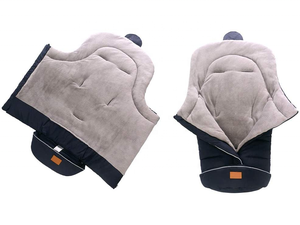 En gros Sac de couchage d'hiver pour poussette, coupe-vent, chaud et épais, avec manchons de pieds, sac de voyage et de rangement pour bébé, unisexe, en nylon avec fermeture éclair - Product Image 4