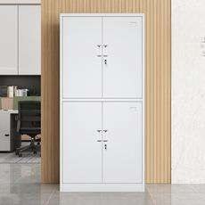 Armoire de classement en acier de bureau, rangement de livres, casier, armoire de rangement de fichiers en métal à 4 portes avec 4 étagères réglables - Product Image 2