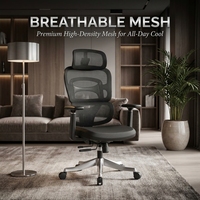 Chaise d'e-sport AOR en maille nylon avec support lombaire à six niveaux et roulettes silencieuses pour soulager la pression dorsale – Vente en gros usine