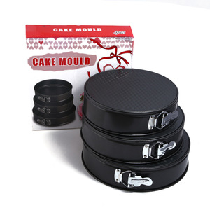 Round Non Stick Springform Cake Mold Set 3Pcs 24Cm 26Cm 28Cm For Baking Cakes Desserts Bread - Product Image 1