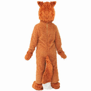 Combinaison unisexe en fausse fourrure avec poches, pantalon legging, costume de renard pour enfants, idéal pour les fêtes costumées, les films ou la télévision, ou Halloween. Stock disponible. - Product Image 3