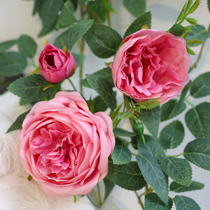Hua Qianyun Artificial Rose Vines Silk Flower Decorative Coverings For Wedding Home Outdoor Photography Props - Product Image 2