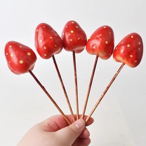 Nuevas Flores de Fresa Artificiales de Espuma, Bolas Decorativas para Pasteles, para el Día de la Madre, San Valentín, Acción de Gracias, Navidad - Product Image 4