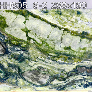 Mármol Verde Natural Cuatro Estaciones, Piedra de Paisaje Verde Multitono de Lujo para Paredes Decorativas y Encimeras - Product Image 1