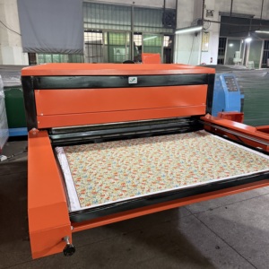 Automatic Heat Press <b>Machine</b> to Print on Big Size Mouse Pad Blankets <b>Printing</b> <b>Machine</b> Transfer <b>Machine</b> Two Working Platens - Product Image 1