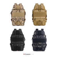 Sac à dos tactique imperméable 45L pour hommes femmes sacs en polyester à fermeture éclair multifonctions conception Molle à la mode pour une utilisation en extérieur fabriqués