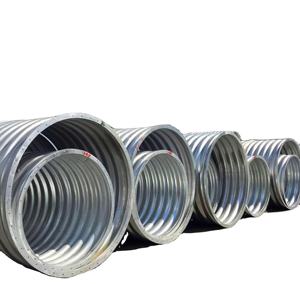 ราคาส่งขนาดเส้นผ่าศูนย์กลางที่แตกต่างกันเหล็กชุบสังกะสีท่อระบายน้ำเหล็กลูกฟูกท่อระบายน้ำสำหรับการก่อสร้างถนน - Product Image 5