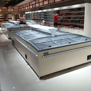 Congélateur horizontal à îlot combiné commercial à température unique pour l'affichage des aliments congelés, îlot de congélation - Product Image 3