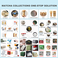 Kits de matcha personnalisés, boîte à matcha en acier inoxydable, double couvercle hermétique, récipient de stockage en métal