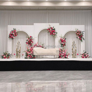 Party <strong>Decoration</strong> White <strong>Wedding</strong> Event <strong>Decor</strong> Arch Flowers Arch Stand Pvc <strong>Wedding</strong> Stage PVC Square Backdrop Wall - Product Image 1