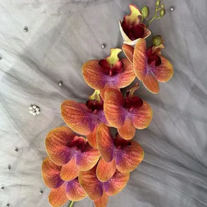 high quality orchids Butterfly artificial Moth Butterfly Orchid Home Decorative Orchid Stems