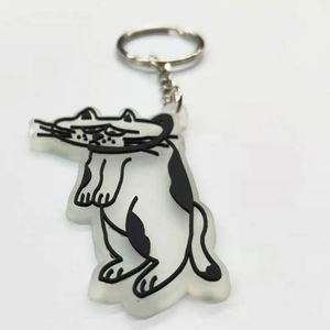 Porte-clés en caoutchouc PVC 2D 3D personnalisé avec votre propre logo, breloques en PVC souple, chaîne de porte-clés avec cadeaux promotionnels d'entreprise - Product Image 4