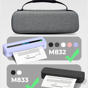 Phomemo <b>Hard</b> <b>Shell</b> Storage Bag For M832 M833 Travel Printer <b>Case</b> Gray Black - Product Image 1