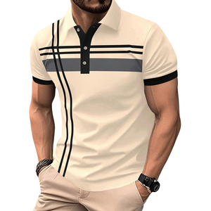 <span class=keywords><strong>Polo</strong></span> Traspiranti Personalizzate a Righe, <span class=keywords><strong>Manica</strong></span> <span class=keywords><strong>Corta</strong></span>, Classiche da Ufficio, <span class=keywords><strong>Polo</strong></span> da Golf Stampate per <span class=keywords><strong>Uomo</strong></span> - Product Image 3
