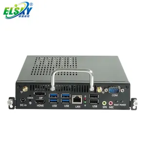 ELSKY OPS PC البسيطة pc لينكس مع وحدة المعالجة المركزية H310 القهوة بحيرة LGA1151 9th الجنرال النواة i5-9400 9600 DC_ATX 4K UHD عرض OPS-H310