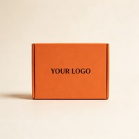 Boîte d'expédition pour vêtements avec impression couleur orange, boîte de courrier personnalisée avec logo imprimé, boîte d'expédition de luxe pour le commerce électronique