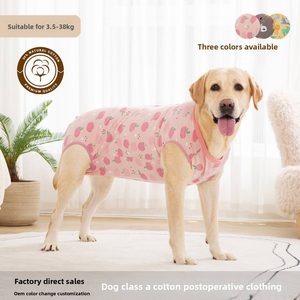 Vêtement pour animaux de compagnie : T-shirt de récupération pour chien, doux pour la peau, anti-léchage, en tissu respirant, imprimé pamplemousse mignon – Collection 2026 en promotion - Product Image 2