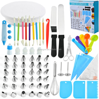 Fournitures de pâtisserie professionnelles, 220 pièces, ensemble complet de kits de décoration de gâteaux