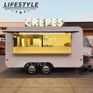 Ngoài Trời Bbq Pizza thực phẩm xe tải Kem Cà Phê Trailer Hot Dog giỏ hàng nhà hàng di động Snack thức ăn nhanh Trailer với nhà bếp đầy đủ - Product Image 2